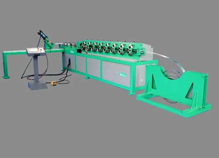 Electric Round Duct Forming Tshuab Sheet Hlau Round Tube Flanging Thiab Hluav Taws Xob Rotary Tshuab